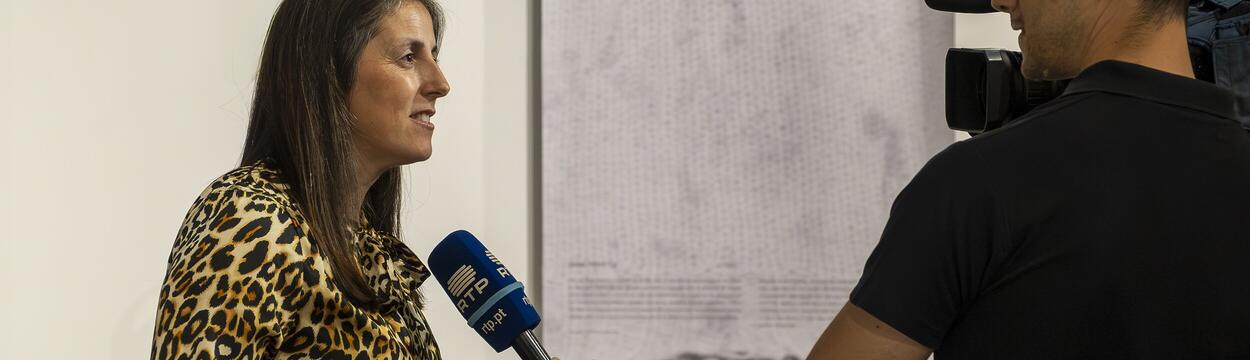 vereadora Cl&aacute;udia fala &agrave; RTP a partir do CIMD